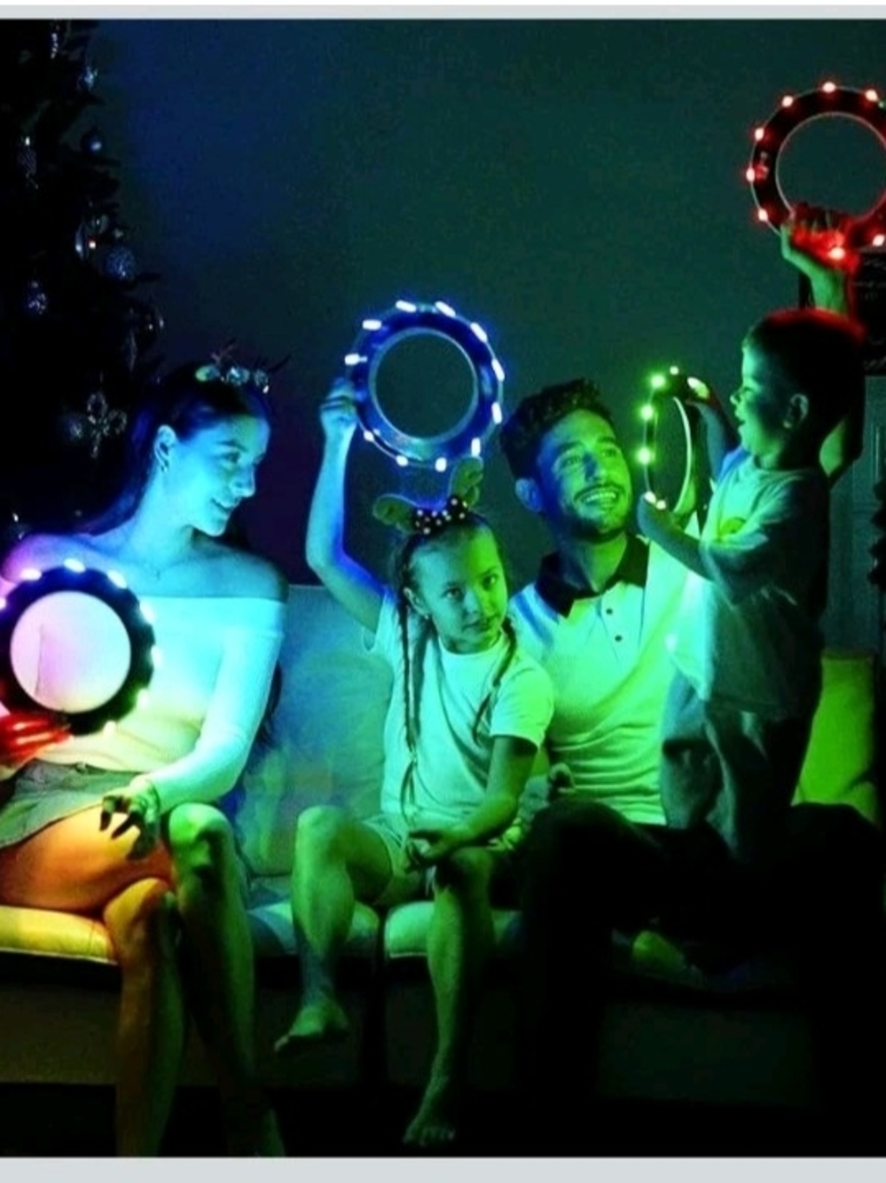 NWT Super Bright Red LED Tosy Flying Disk Ring Toy